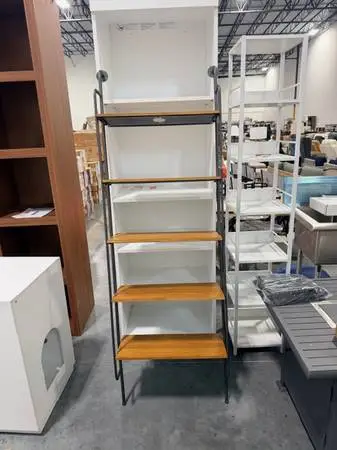 Grayson Lane 71 Brown 5 Shelve Metal Rectangular Tiered Hanging Shelf
