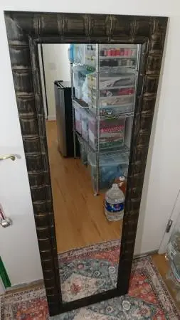 Faux Bamboo Dressing wall Mirror