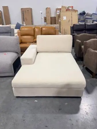AllModern Ojai Beige Upholstered Left Hand Facing Chaise Lounge