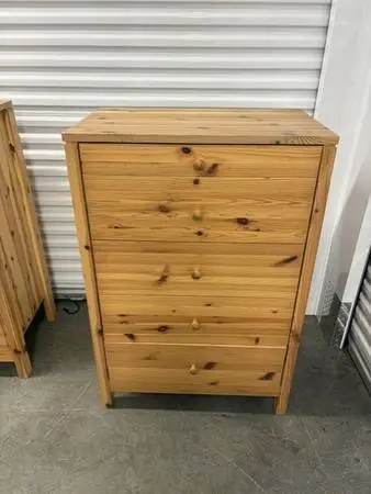 Solid Pine Tallboy Dresser