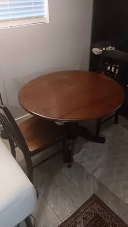 Dining table.