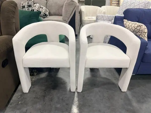 Wahson Office Chair Modern Upholstered Barrel Dining Chairs (Set Of 2)