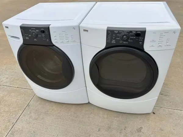 Front load kenmore elite washer and kenmore elite  gas dryer