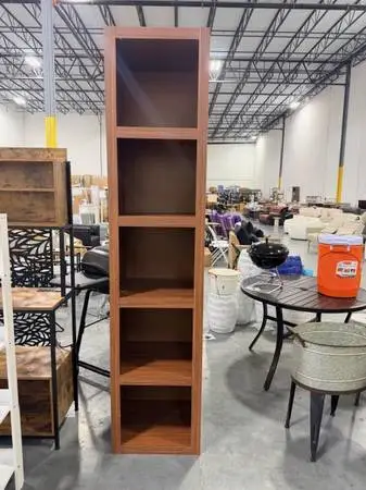 Oakland Living Brown 91 Tall Wooden Bookcase Shelf Storage Brand New