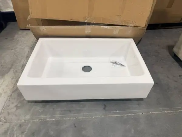 SINKOLOGY Grace 34 Farmhouse/Apron-Front Undermount Single Bowl White
