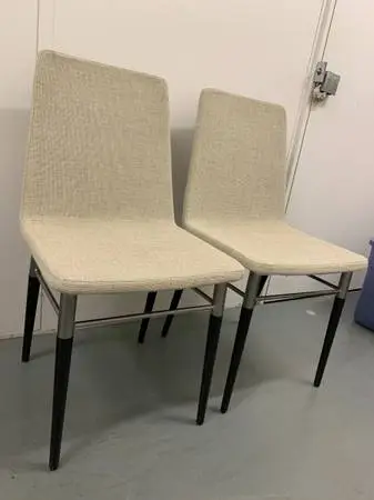 A pair of dining chairs