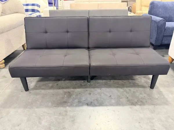 69 Black Tufted Futon Sofa Bed Brand New