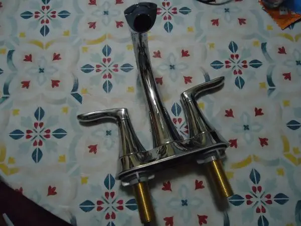 2 Stylish chrome/bronze bathroom faucet * New