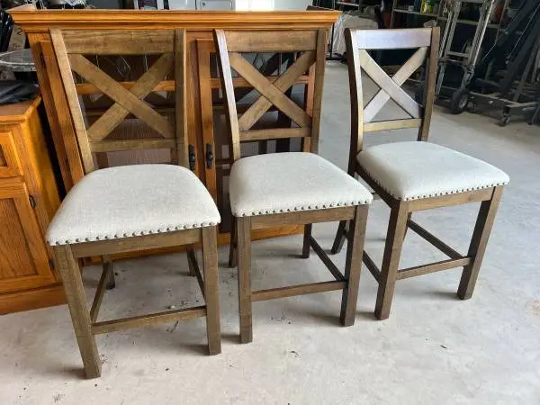 Three Ashley Furniture Barstools