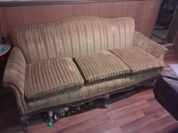 CIRCA 1920S COUCH WITH MATCHING CHAIR