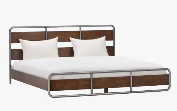 17 Stories Cleota Metal King Size Slat Bed Frame Brand New