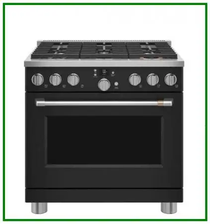 Café 36 Freestanding Dual Fuel True Convection Range Matte Black
