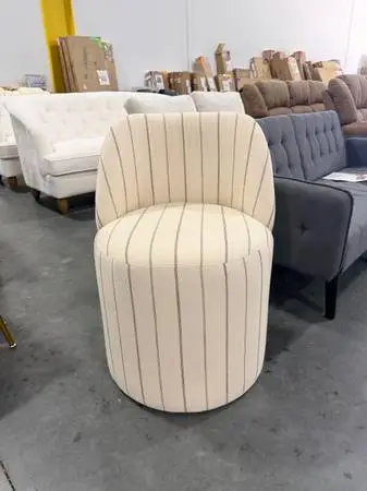 Joss & Main Begonia Windsor Back Dining Chair Fritz Charcoal Stripe