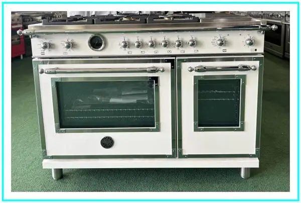Bertazzoni Heritage 48 Free Standing Dual Fuel Range Ivory Gloss