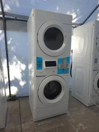 Whirlpool Coin Operated stackable washer dryer unit 220V