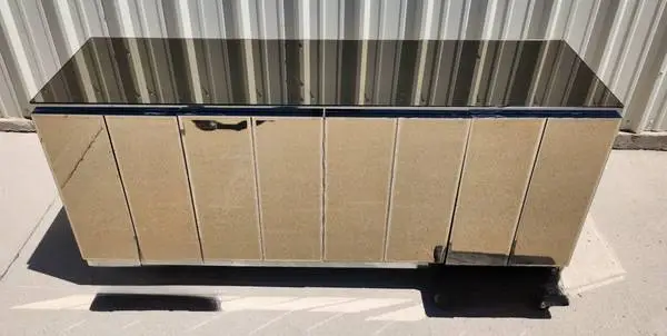 Stunning Mirrored Credenza by Ello
