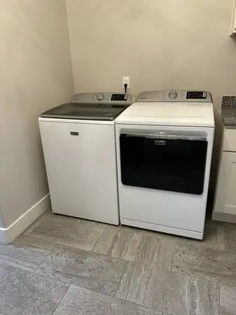 2023 Maytag top-loading washing machine and matching electric dryer