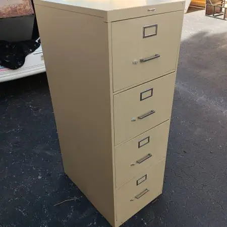 Premier,4-Drawer,Letter-Size File Cabinet,Beige,File Followers
