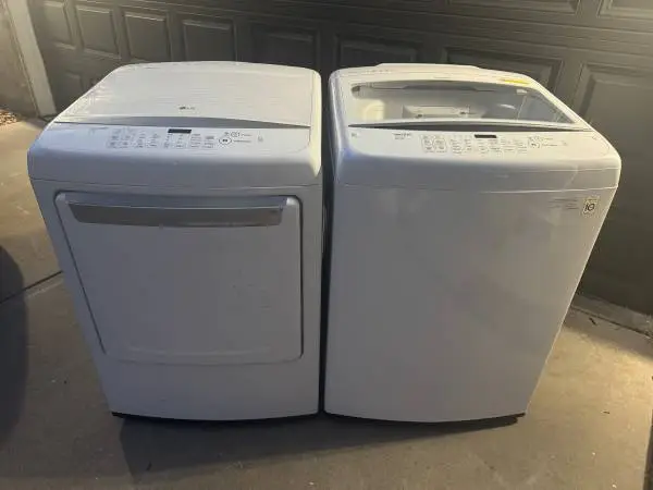 LG washer and gas dryer for sale.