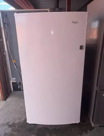 White Whirlpool Standing Freezer