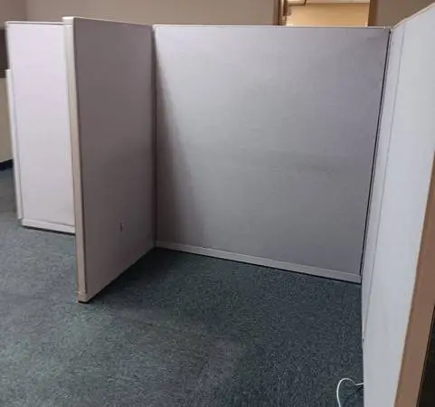 Tall,Steelcase Cubicle Partitions-Wall Panels,65 High,30-45W,Lt Beige