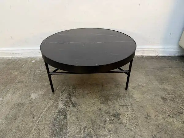 Ferm Living Black Marble Coffee Table $499.00 28D x 14 H