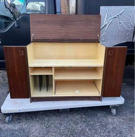 Mid Century Modern Teak Bar made in Yugoslavia.