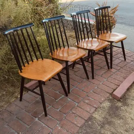 4 Excellent c1960 llmari Tapiovaara/Artek MCM Danish Modern Chairs XX