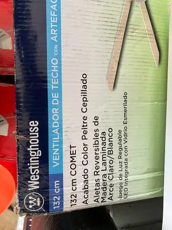 Westinghouse 52 inch ceiling fan new