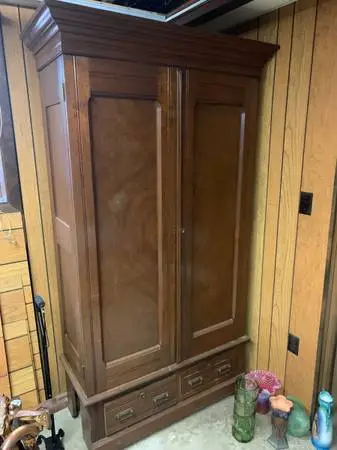 Antique 2-Drawer Armoire