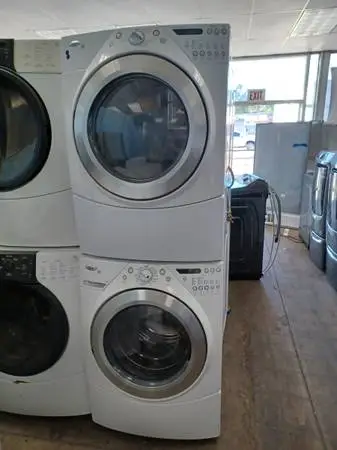 WHIRLPOOL stackable washer and dryer set warranty