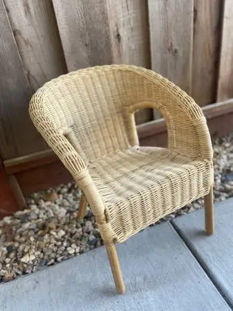 Small Childs Wicker Chair - Natural Reed