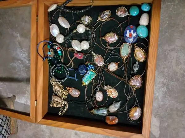 Locally made necklaces