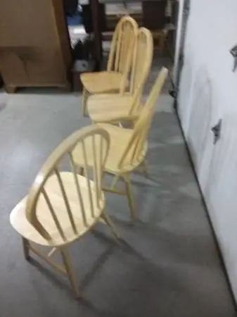 Dining chairs (2) & (1) wooden chair --- Was $25.00 each