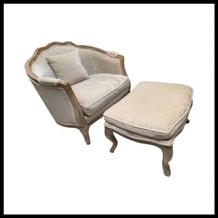 Zentique For Wisteria Maison Love Chair + Ottoman