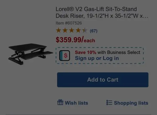 Desk monitor lift- sit or stand