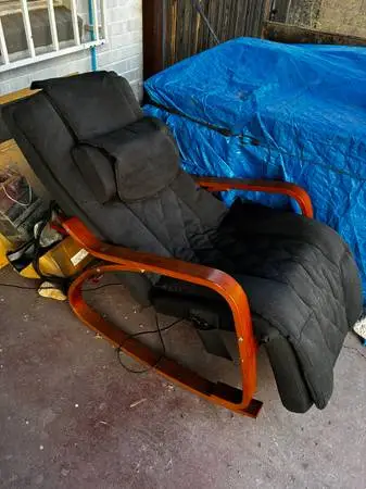 Rocking Chair with Massage Function, Reclining Function, Electric Relaxing Chair