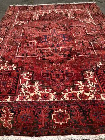 Iranian Heriz 8.5x11.5 wool Persain carpet Hand made rug