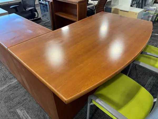 Really Nice REAL CHERRY WOOD Desk and Bookcases