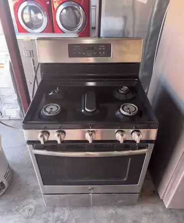 Stainless Steel GE Gas Stove Oven Range