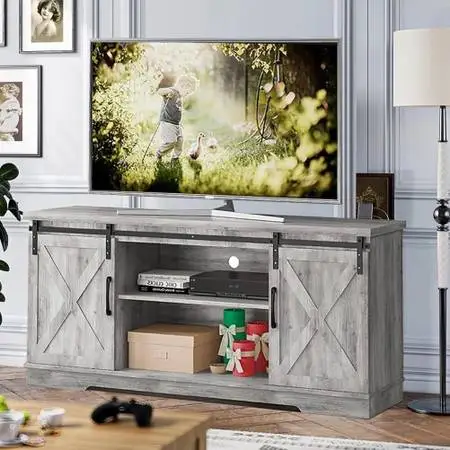 FREE DELIVERY TV Stand for 66 Media Console Entertainment Center w/ S