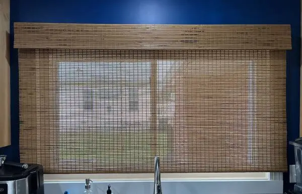 LEVOLOR Woven Wood Shades 63 5/8W x 35L (Origami Color) - Like New!