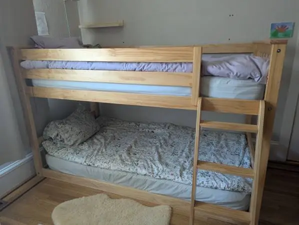 Solid Wood Twin Over Twin Bunk Bed