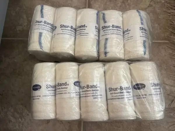 (20) Rolls SHUR-BAND BURN Self-Closure Elastic Bandages - NEW