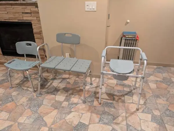 Shower chairs and commode