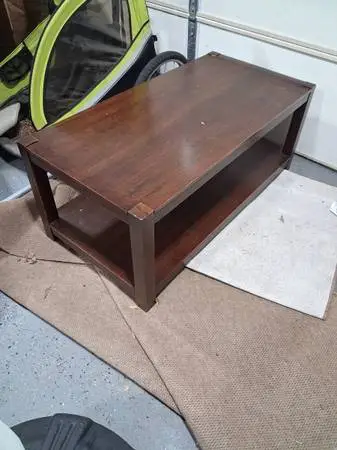 Solid wood coffee table