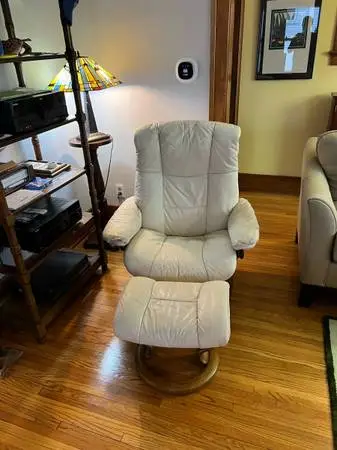 Ekornes Stressless Leather Chair and Ottoman
