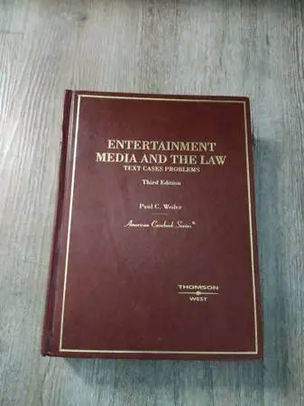 Entertainment Media & The Law, Text Cases Problems For Sale
