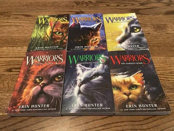 WARRIORS BY ERIN HUNTER ~Warriors: The Prophecies Begin ~1-6 Paperback