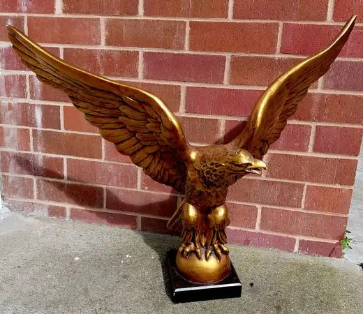 striking American Eagle--cast of bronze platen
